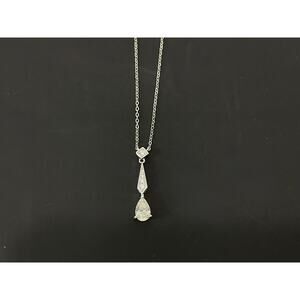 GRA-Certified 1ct Moissanite Solitaire Necklace – 18” Chain, New in Box